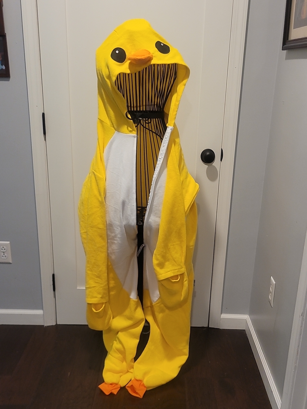 ADULT Yellow Chick Hooded Costume Onesie